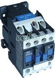 Kontaktor 660V, 50Hz, 9A, 4kW, 230V AC, 3×NO+1×NC, Automatizálás és vezérlés, Védelmi relék és kontaktorok, Általános felhasználású kontaktor, Tracon Electric