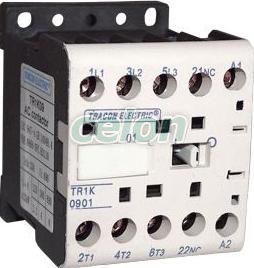 Contactor auxiliar 660V, 50Hz, 6A, 2,2kW, 24V AC, 3×NO+1×NC, Automatizari Industriale, Contactoare si Relee de protectie, Contactoare auxiliare, Tracon Electric