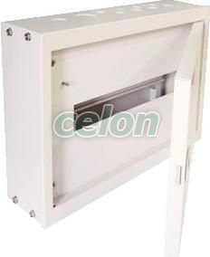 Fém elosztódoboz falon kívüli, maszkos, fehér 1×16 mod, H×W×D=305×445×110mm, IP42, RAL1013, Egyéb termékek, Tracon Electric, Elosztódoboz, szekrény, Tracon Electric