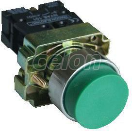 Buton în relief, verde 1×NO, 3A/240V AC, IP42, Automatizari Industriale, Butoane, Comutatoare, Lampi, cutii cu butoane si joystickuri, Butoane, selectoare si lampi din metal Ø22, Butoane Ø22, Tracon Electric