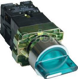 Tokozott világítókaros kapcsoló, zöld, LED, 3állású, izzó n. 1×NC+1×NO, 3A/400V AC, IP44, Automatizálás és vezérlés, Müködtető- és jelzőkészülékek, Fém nyomógombok, kapcsolók, jelzőlámpák Ø22, Választókapcsolók Ø22, Tracon Electric