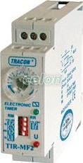 Kétfunkciós időrelé 230V AC/24V AC/DC, 0s-60h 5A/250V AC, Automatizálás és vezérlés, Interfész, mérő- és vezérlőrelék, Időrelék, Kétfunkciós időrelé, Tracon Electric