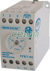 Releu trifazic suprav.tens cu asimetrie regl./prot. termică 3x230/400V AC,+/-5% - +/-25%, 5A/250V AC, Automatizari Industriale, Relee de interfata, masura si control, Relee de protecţie, Releu trifazic de supravegherea tensiunii, cu asimetrie reglabilă şi protecţie termică, Tracon Electric