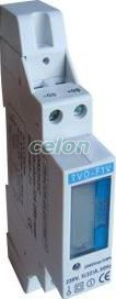 LCD kijelzésű fogyasztásmérő közvetlen méréshez, egyfázisú - 230V / 5 (32)A TVO-F1V - Tracon, Moduláris készülékek, Fogyasztásmérők, Sorolható fogyasztásmérők, Tracon Electric