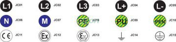 Etichetă autoadezivă, L1 d=20 mm, Materiale si Echipamente Electrice, Elemente de conexiune si auxiliare, Marcaje cabluri şi etichete, Etichete autoadezive, Tracon Electric