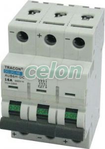 Egyenáramú kismegszakító PV rendszerekhez, 3 pólus, C kar. 6A, 660V DC, Egyéb termékek, Tracon Electric, Hálózati installáció, Tracon Electric