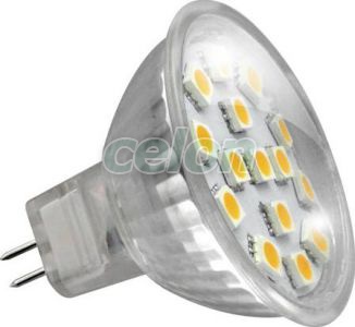 Ledes izzó SMD GU5.3 3W MR16 Meleg Fehér 3000k 12V - Lumen, Fényforrások, LED fényforrások, GU5.3 LED izzók, Lumen