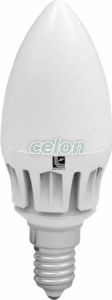 Power Ledes izzó Gyertya formájú Szabályozható E14 6W Fehér Hideg fehér 6000k 230V - Lumen, Fényforrások, LED fényforrások és fénycsövek, LED Gyertya izzók, Lumen