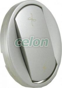 CELIANE 2 fokozatú ventillátor vezérlő burkolat IP20 Titán 68361 - Legrand, Kapcsolók - Konnektorok, Celiane kapcsolócsalád - Legrand, Celiane fedlapok, Legrand