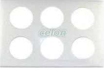 CELIANE 2x3 modulos keret Fényes fehér 068609 - Legrand, Kapcsolók - Konnektorok, Celiane kapcsolócsalád - Legrand, Celiane keretek, Legrand