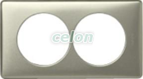 CELIANE 2-ős keret 57mm távolság Titán 068908 - Legrand, Kapcsolók - Konnektorok, Celiane kapcsolócsalád - Legrand, Celiane keretek, Legrand