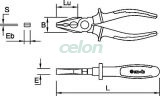 Cleste combinat, manson VDE 1000 V - 180 - B: 27 mm - Mob-Ius, Scule, Clesti si patenti, Cleste combinat-, cu varf plat si rotund, Mob