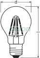 Ledes normál izzó PARATHOM RETROFIT CLASSIC A 4W E27 Meleg Fehér 4052899961722 - Osram, Fényforrások, LED fényforrások és fénycsövek, LED normál izzók, Osram