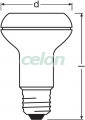 Ledes izzó fényvető típus PARATHOM R63 5W E27 Meleg Fehér 4052899963597 - Osram, Fényforrások, LED fényforrások és fénycsövek, LED reflektor izzók, Osram