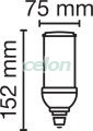 Bec Led HQL LED 23W E27 Alb Rece 4000K 4058075037045 - Osram, Surse de Lumina, Lampi cu LED, Becuri LED Profesionale, Osram