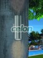 Kültéri Ledes Falikar RIGA 2x3 W Acél 94107   - Eglo, Világítástechnika, Kültéri kerti világítás, Kültéri fali lámpák, Eglo