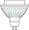Bec Led PARATHOM MR16 DIM 7.80W GU5.3 Alb Cald 2700k - Osram, Surse de Lumina, Lampi si tuburi cu LED, Becuri LED GU5.3, G5.3, Osram