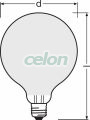 Bec Led Tip Glob PARATHOM RETROFIT CLASSIC GLOBE 12W Alb Cald E27 2700k Nedimabil Osram, Surse de Lumina, Lampi si tuburi cu LED, Becuri LED forma glob, Osram