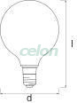 LED izzó SMART+ BT CLA GLOBE60 52 6 W/2400 K E27, Fényforrások, Intelligens Led izzók, Ledvance