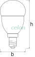 LED izzó SMART+ BT Mini bulb 40 4.9 W/2700 K E14, Fényforrások, Intelligens Led izzók, Ledvance
