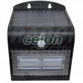 Napelemes LED fali világítótest mozgásérzékelővel, fekete 3,2 W, 4000 K, 400 lm, IP65, 3,7 V, 2 Ah, Egyéb termékek, Tracon Electric, Világító- és lámpatestek, Tracon Electric