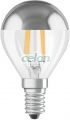 LED izzó E14 Meleg Fehér 2700K 4W 350lm LED CLASSIC P MIRROR P Nem Szabályozható, Fényforrások, LED fényforrások és fénycsövek, LED kisgömb izzók, Ledvance