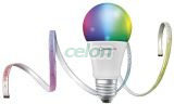 LED izzó E27 9W SMART+ CLASSIC MULTICOLOUR 2000…6500K 806lm RGB, Fényforrások, Intelligens Led izzók, Ledvance