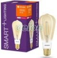 LED izzó E27 6W SMART+ FILAMENT EDISON DIMMABLE 2400K 680lm Meleg Fehér, Fényforrások, Intelligens Led izzók, Ledvance