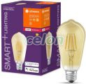 LED izzó E27 6W SMART+ FILAMENT EDISON DIMMABLE 2400K 680lm Meleg Fehér, Fényforrások, Intelligens Led izzók, Ledvance