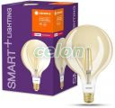 LED izzó E27 6W SMART+ FILAMENT GLOBE DIMMABLE 2400K 680lm Meleg Fehér, Fényforrások, Intelligens Led izzók, Ledvance
