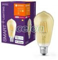 LED izzó E27 6W SMART+ FILAMENT EDISON DIMMABLE 2400K 680lm Meleg Fehér, Fényforrások, Intelligens Led izzók, Ledvance