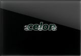EDGE 3 modulos keret Üveg Fekete, Kapcsolók - Konnektorok, Modul kapcsolócsalád - Tem, Edge Modul szerelvények, Tem