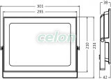 Proiector Led 150W 6500K 13000lm IP65, Corpuri de Iluminat, Proiectoare, reflectoare, Proiectoare cu Led, Braytron