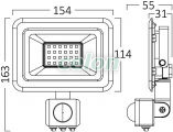 Proiector Led 30W 6500K 2550lm IP54, Corpuri de Iluminat, Proiectoare, reflectoare, Proiectoare cu Led, Braytron