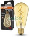 Vintage 1906 Edison 28 Filament 4W 820 Gold E27 / 4099854091292, Surse de Lumina, Lampi LED Vintage Edison, Osram