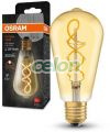 Vintage 1906 Edison 28 Filament 4W 820 Gold E27 / 4099854091292, Surse de Lumina, Lampi LED Vintage Edison, Osram