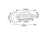 ODISS Ledes Fali lámpa D:215mm 6W 400lm 3000K, Világítástechnika, Beltéri világítás, Fali lámpák, Rabalux