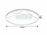 OSWALD2 Ledes Mennyezeti lámpa D:400mm 24W 1800lm 4000K, Világítástechnika, Beltéri világítás, Mennyezeti lámpák, Rabalux