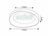 ILIANA Ledes Mennyezeti lámpa D:420mm 38W 2600lm 3000K, Világítástechnika, Beltéri világítás, Mennyezeti lámpák, Rabalux