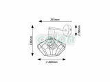 FRAN Aplica D:200mm E27 1x40W, Corpuri de Iluminat, Iluminat de interior, Lampi de perete, Rabalux