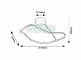 MIROSSI Plafoniera Led 38W 2240lm 4000K, Corpuri de Iluminat, Iluminat de interior, Plafoniere, Rabalux