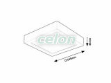 SHAUN2 Led Panel 165mm x 165mm 15W 1570lm 4000K, Corpuri de Iluminat, Iluminat de interior, Plafoniere, Rabalux