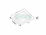 SHAUN2 Led Panel 120mm x 120mm 6W 450lm 3000K, Corpuri de Iluminat, Iluminat de interior, Spoturi incastrate, Rabalux