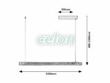 CITAL Ledes Többágú függeszték 36W 1900lm 3000K, Világítástechnika, Beltéri világítás, Függesztékek, Rabalux