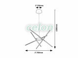 HENLI Ledes Többágú függeszték 30W 1400lm 3000K, Világítástechnika, Beltéri világítás, Függesztékek, Rabalux