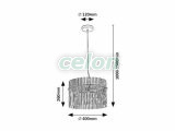 INESA Lustra D:400mm E27 1x40W, Corpuri de Iluminat, Iluminat de interior, Lustre si Pendule, Rabalux