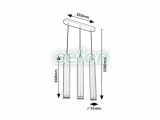 SENOBIA Lustra D:55mm GU10 3x5W, Corpuri de Iluminat, Iluminat de interior, Lustre si Pendule, Rabalux