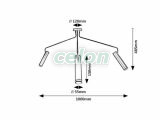 SENOBIA Plafoniera tip spot D:55mm GU10 3x35W, Corpuri de Iluminat, Iluminat de interior, Aplice si plafoniere tip spot, Rabalux