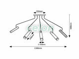 SENOBIA Plafoniera tip spot D:55mm GU10 5x35W, Corpuri de Iluminat, Iluminat de interior, Aplice si plafoniere tip spot, Rabalux