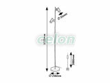 MAXIMILIAN Lampadar D:55mm GU10 2x10W, Corpuri de Iluminat, Iluminat de interior, Lampadare, lampi de podea, Rabalux